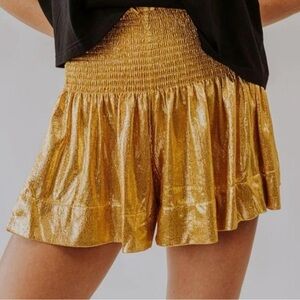 Queen of Sparkles Gold Shorts